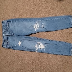 Women's Old Navy high-rise OG straight distressed jeans size 2